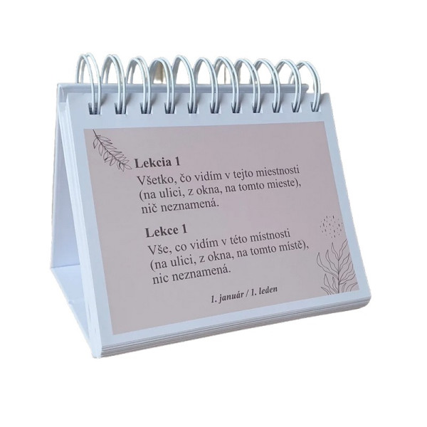 Stolový kalendár KURZU ZÁZRAKOV- 365 lekcií 