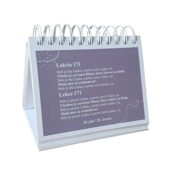 Stolový kalendár KURZU ZÁZRAKOV- 365 lekcií 