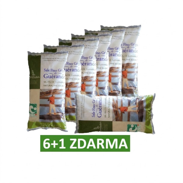 KELTSKÁ SOĽ RÝDZA ORIGINÁL - JEMNÁ 6+1kg ZDARMA
